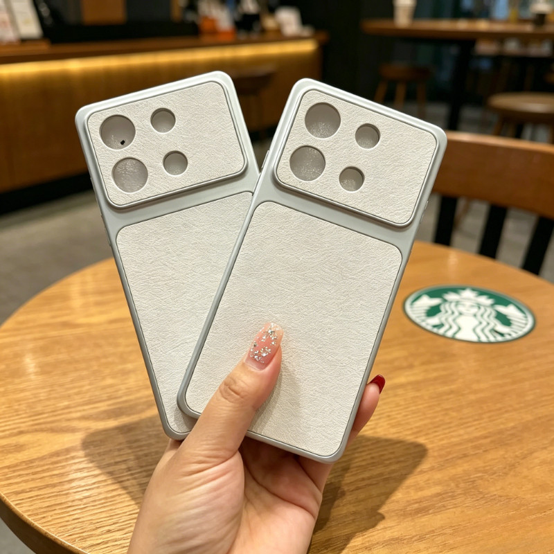 เคสโทรศัพท์กรอบใหญ่สไตล์หรู ผิวสัมผัสเหมือนหนังจริง กันลื่น กันกระแทก สำหรับ Xiaomi 15 15T POCO M8 M7 M6 M4 M3 M2 C85x C81 C75 C71 C65 C61 C55 X8 X7 X6 Pro Max 4G 5G 2026