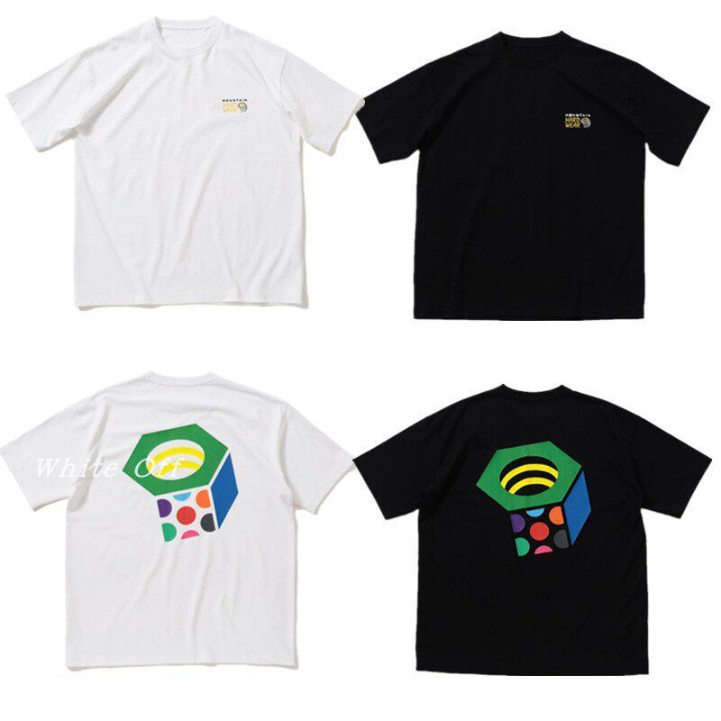 BEAMS MTH MOUTAINHARD Large Nut พิมพ์รอบคอผู้ชายและผู้หญิงเสื้อยืดแขนสั้นลําลอง