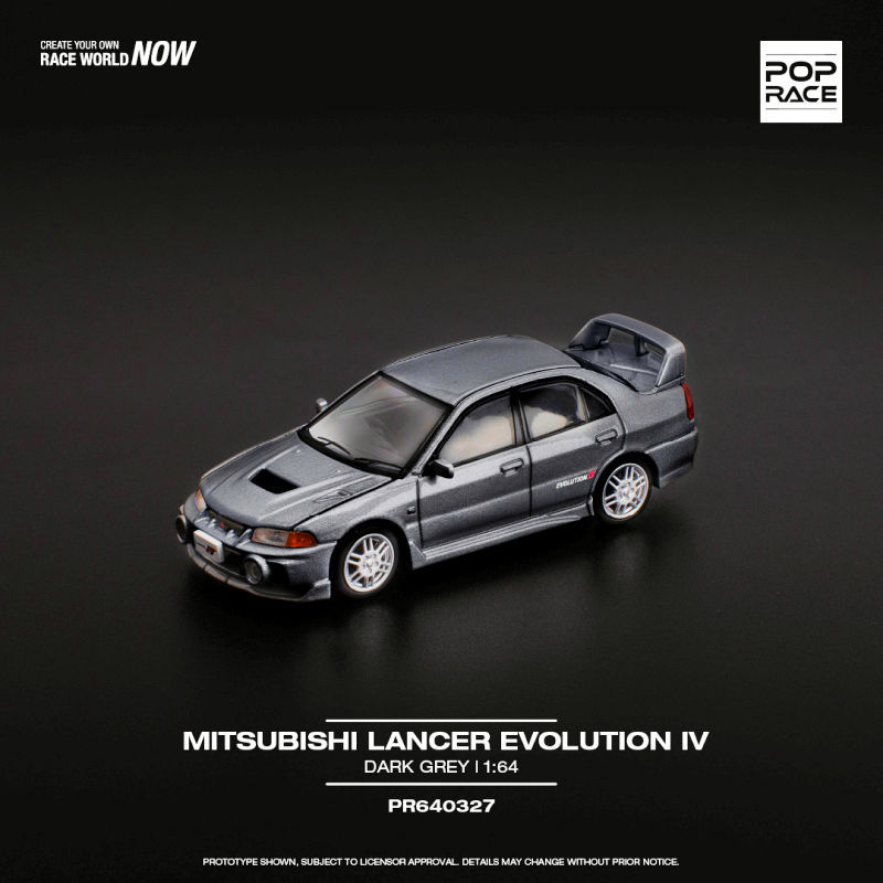 POP RACE 1/64 Mitsubishi Evolution IV PR640327