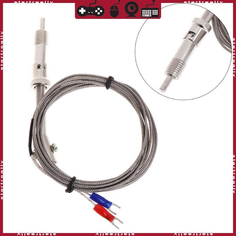 ST เซ็นเซอร์อุณหภูมิ K-Type Thermocouple 0 400℃ 2M 6 6Ft Wire Probe เครื่องตรวจจับอุณหภูมิอุณหภูมิ G