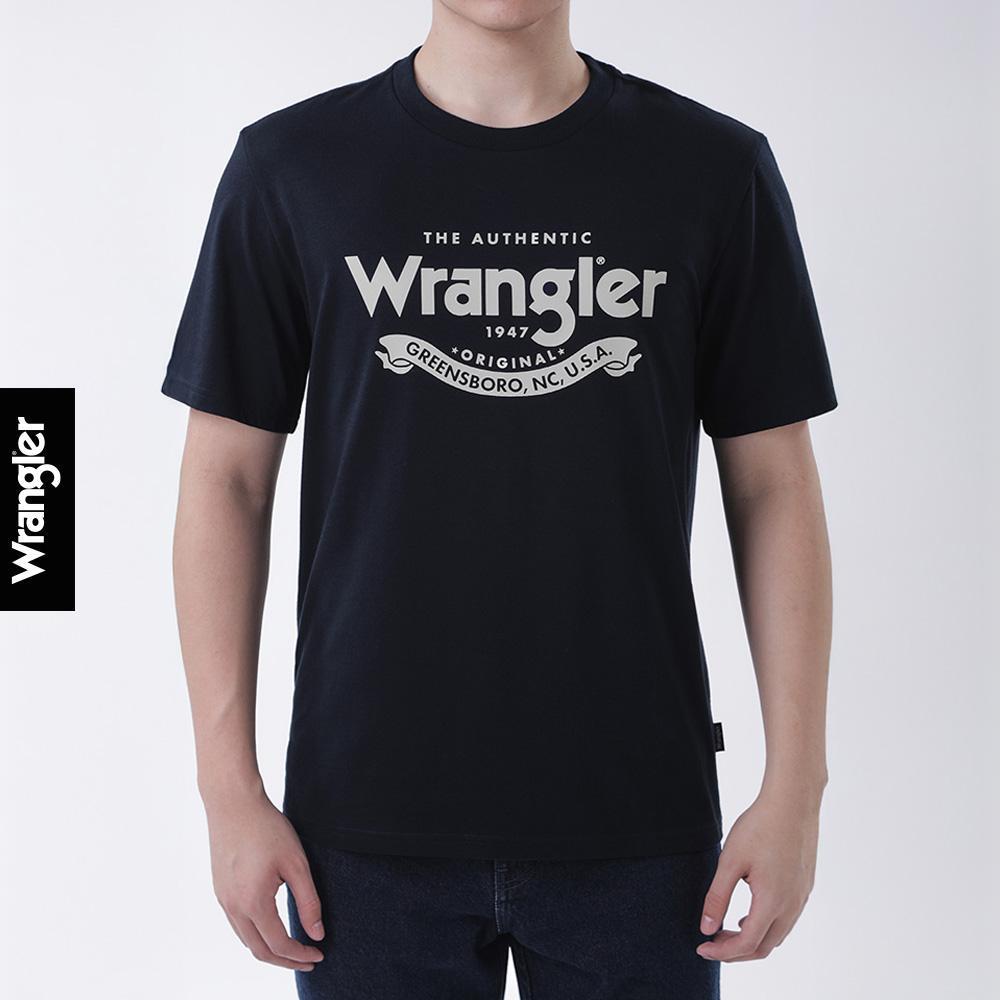 WRANGLER เสื้อยืดแขนสั้นผู้ชาย รุ่น WR F425MTSSF78 สีดำ