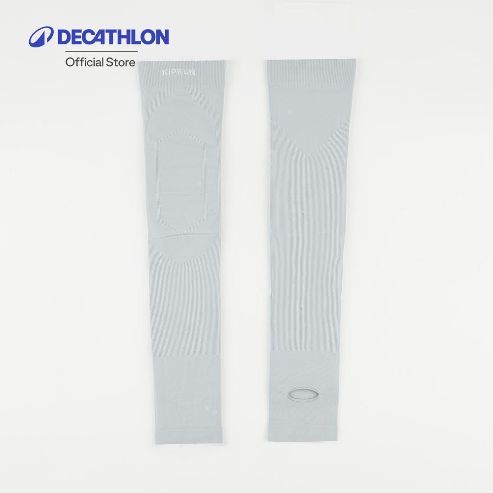 Decathlon UV Arm And Hand Cover Running ปลอกหุ้มแขนและมือป้องกันรังสียูวีสำหรับใส่วิ่ง - Grey