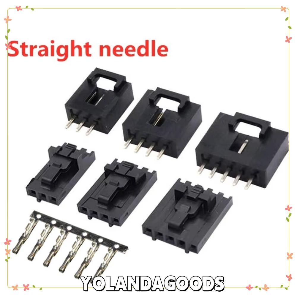 YOLANDAGOODS1 5 ชุด Dupont Connector Kit, มุมขวาตรง Pin Header Housing, การนําไฟฟ้าที่ดีด้วยหัวเข็มข