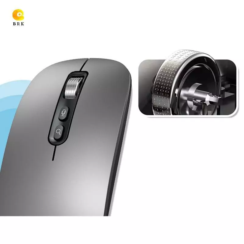 สมาร์ทวอยซ์เมาส์ไร้สาย 2.4G บลูทูธ พิมพ์งานด้วยเสียงสำหรับแล็ปท็อป thumbnail 6