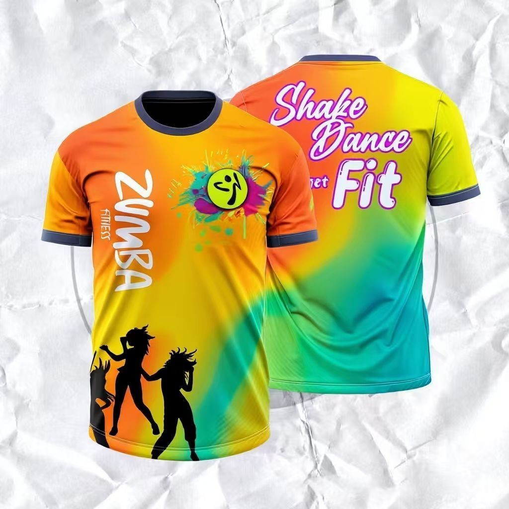 Zumba Dance Item 2026 ใหม่ผู้หญิง Zumba Sports Short Sleeve Tee, เสื้ออเนกประสงค์สําหรับ Dance & Fit
