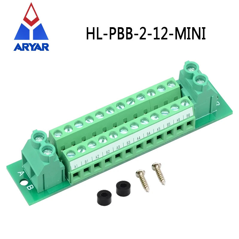 16Amp 48V 2x12 หรือ 2x 10 ตําแหน่งเทอร์มินัลบล็อกโมดูลกระจาย