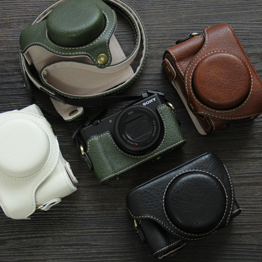 เหมาะสําหรับ sony ZV1M2 เคสกล้อง sony zv1 เคสป้องกัน Retro ลายลิ้นจี่ซองหนังกระเป๋ากล้อง ZV1F