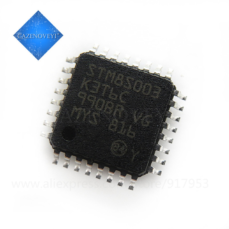 ชิป STM8S003K3T6C 8S003K3T6C LQFP-32 5 ชิ้น