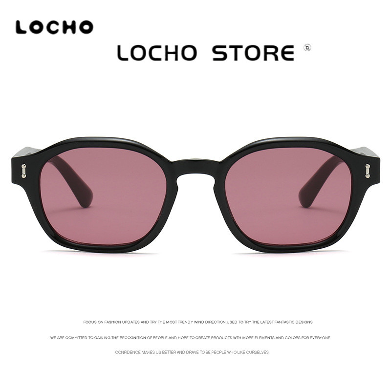 LOCHO แว่นกันแดดระดับไฮเอนด์เหลี่ยมแฟชั่นพร้อมป้องกันรังสียูวี ดีไซน์เฉพาะตัว เสน่ห์อินฟินิตี้ หน้าเทรนด์ ซันไชน์ฤดูร้อน