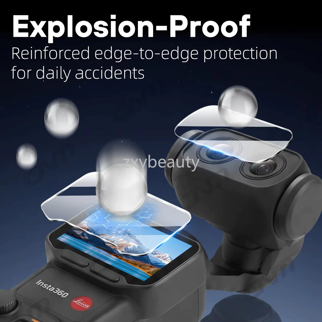 สําหรับ Insta360 Luna Ultra Screen Protector กระจกนิรภัย Flim สําหรับ Insta360 LunaUltra Anti-Scratch เลนส์ฟิล์มกล้องอุปกรณ์เสริม thumbnail 9