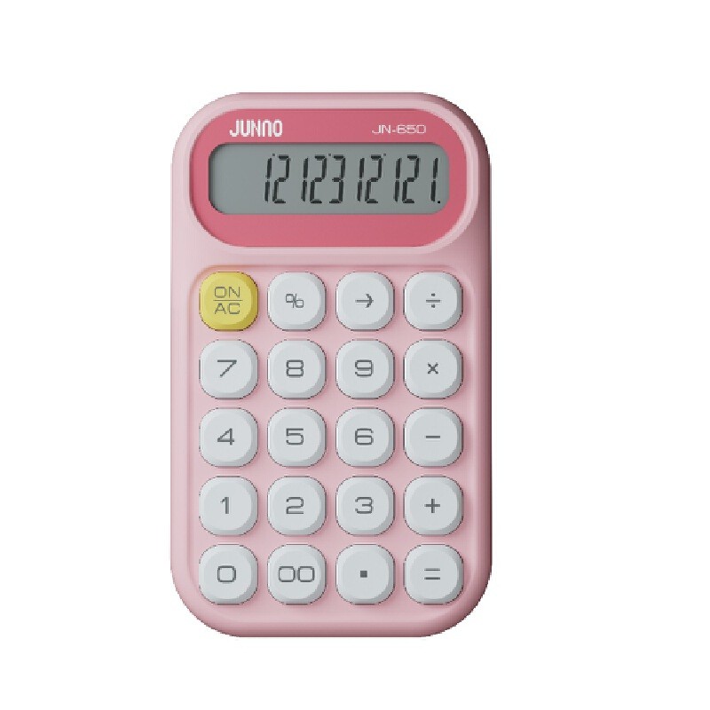 JUNNO เครื่องคิดเลข 10 หลัก รุ่น JN-660 สี Gold Pink