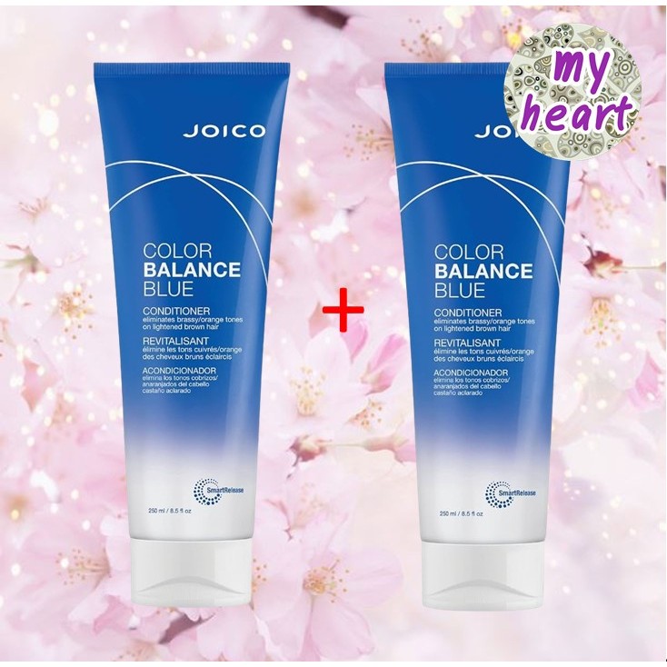 (1 แถม 1) Joico Color Balance Blue Conditioner 250 ml ครีมนวดผม เม็ดสีน้ำเงิน กำจัดสีสนิม หรือสีส้ม