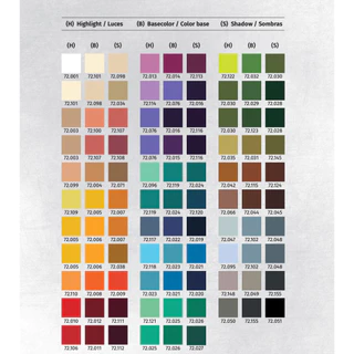 Vallejo Xpress Color Set B สีอะคริลิคทาโมเดล สีสูตรน้ำสำหรับ Miniature Warhammer กันดั้ม