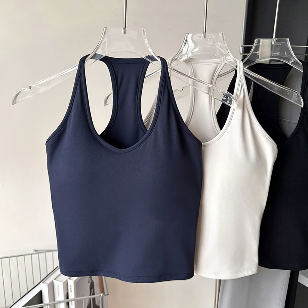 MAGIEYOGA(เบาะคงที่) เสื้อกั๊กกีฬารูปตัว H หลังสวย U-neck Slim Bra โยคะพิลาทิส