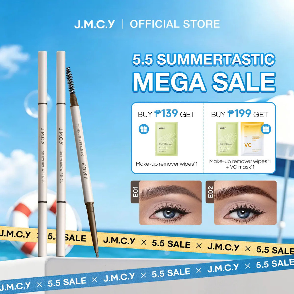 BUY 1 TAKE 1JMCY JMCY 3D Shaping Eyebrow Pencil Ultra-Fine Tip กันน้ํา udge-Proof Long-Lasting Build