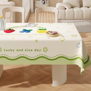 COD ผ้าปูโต๊ะ PVC 60x120/90x140CM สไตล์การ์ตูน ป้องกันรอยขีดข่วน ทำความสะอาดง่าย ผ้าปูโต๊ะพรีเมี่ยม