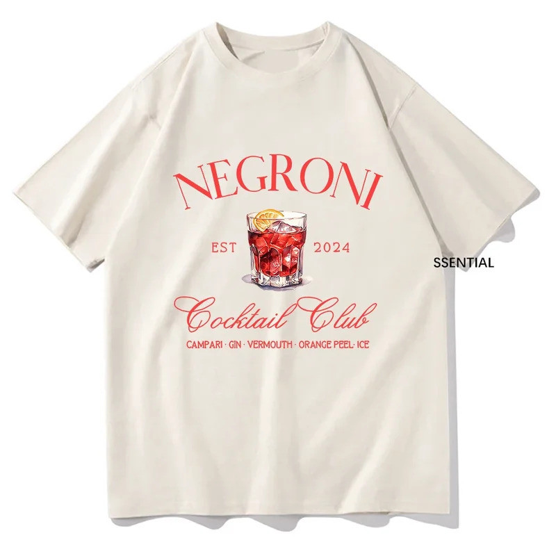 [มีสินค้า] เสื้อยืด Negroni Social Club แฟชั่นสำหรับผู้ชาย/ผู้หญิง