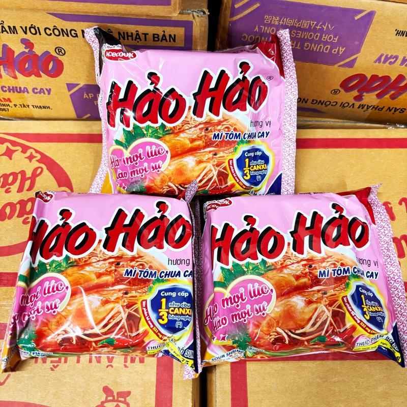 越南好好方便面mi tom hao hao chua cay酸辣虾味泡面75g快餐面260527 Vietnam Hao Hao Instant Noodles Sour and Spicy Shri