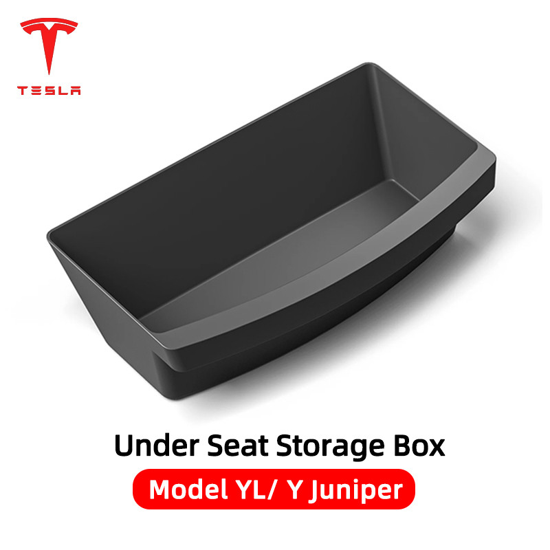 🚚จัดส่งจากไทย🚚 กล่องเก็บของใต้เบาะ ถาด Tesla New Y Juniper / Model YL กล่องเก็บร่ม อุปกรณ์ตกแต่งรถยนต์
