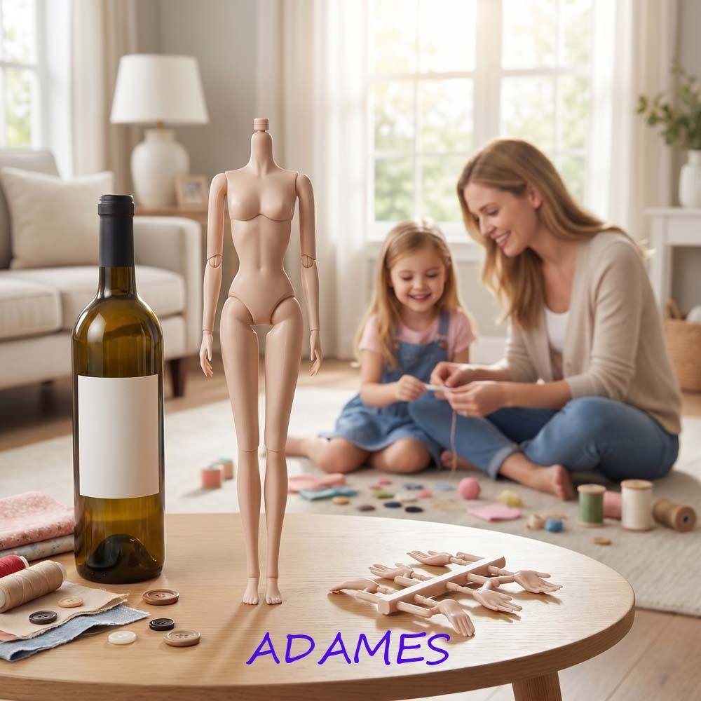 ADAMES Jointed Nude ตุ๊กตา BJD,ที่ถอดออกได้เคลื่อนย้ายได้ Super รุ่นตุ๊กตา,แฟชั่น 28 ซม.เปลี่ยน Multi-functional Action Figure Body สาวของเล่นอุปกรณ์เสริม