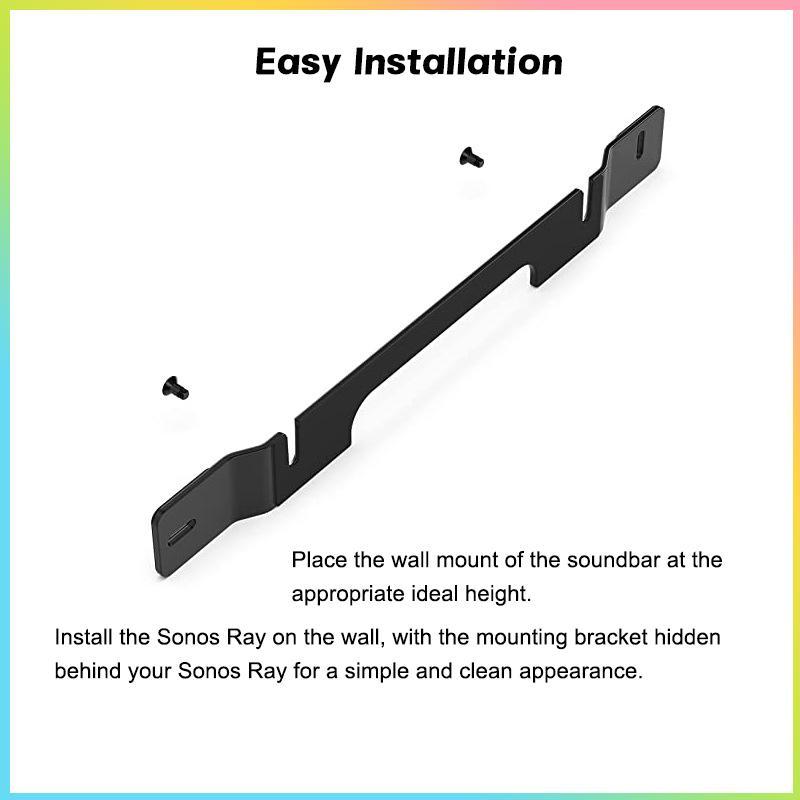 Soundbar Wall Mount Braet ลอยสไตล์ติดตั้ง Braet อุปกรณ์เสริมสําหรับ Sonos Ray Soundbar Mount Wall ภา