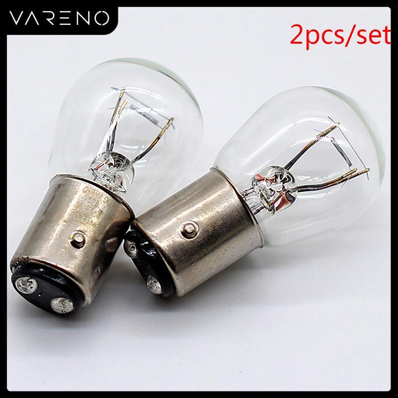 Vareno หลอดไฟท้ายเบรคสำรองสำหรับรถยนต์, 2ชิ้น/เซ็ต1157 Bay15D 21/5W สีเหลือง