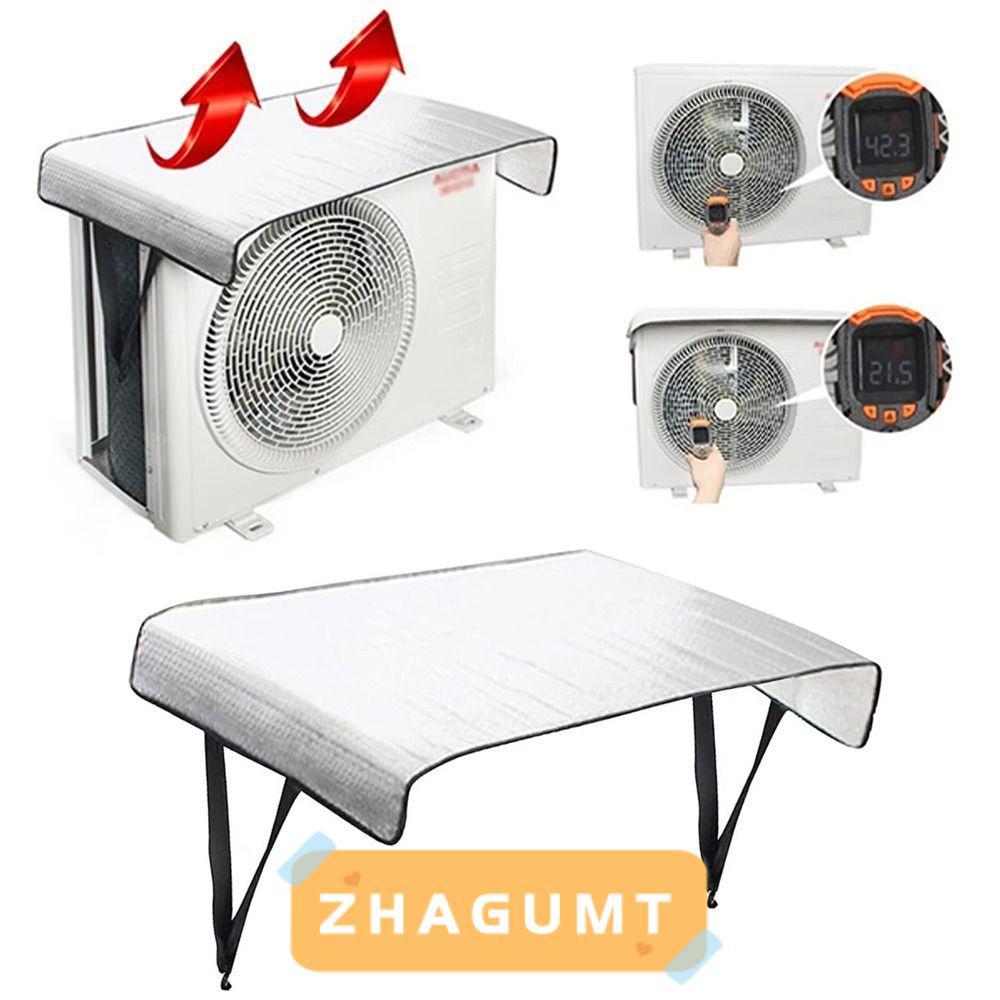 ZHAGUMT366KB ฝาครอบเครื่องปรับอากาศ, 46x95CM ป้องกันเครื่องปรับอากาศหิมะ, ครีมกันแดดกันฝุ่นฝาครอบกันฝุ่นน้ํา