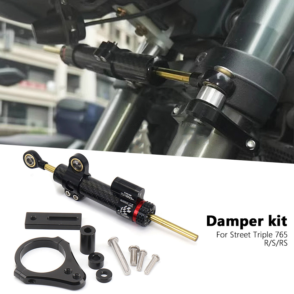 MANew Stabilizer Steering Damper Mounting Bracket Aluminum For Street Triple 765R 765 R STREET TRIPL