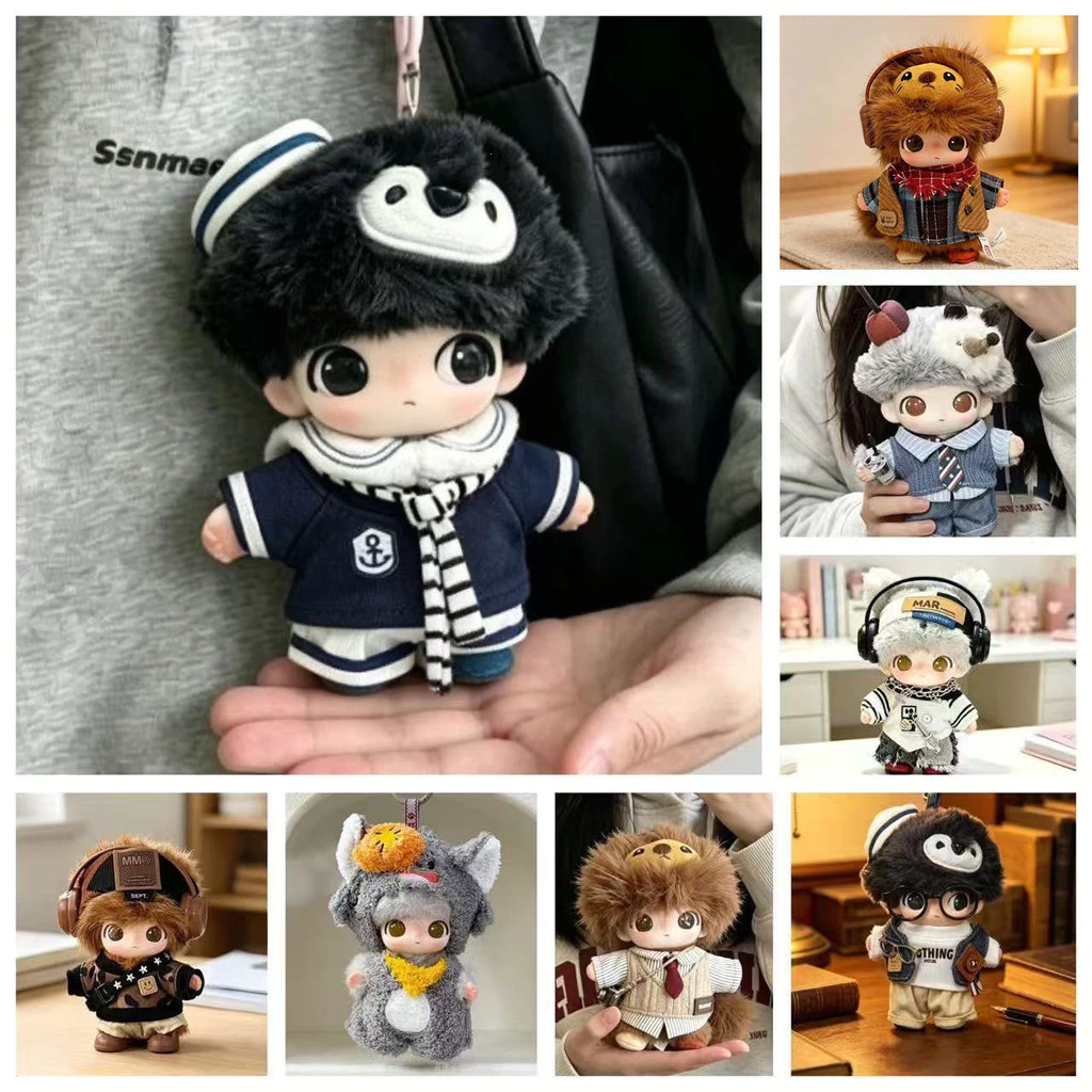 [เฉพาะเสื้อผ้าเด็ก] 15 ซม.คอลเลกชันตุ๊กตาDimoo Secret Drama Club Cowardly Lion แกะนุ่มเสื้อผ้าเด็กเสื้อผ้าเปลี่ยนน่ารัก Little Navy สไตล์ชุดอุปกรณ์เสริม