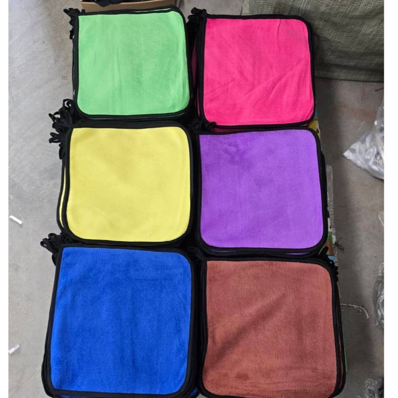 พร้อมส่ง (10ผืน) ผ้าไมโครไฟเบอร์ ผ้าเช็ดรถ ผ้าอเนกประสงค์ขนาด30x30cmและขนาด30x40cm หนานุ่ม ซับน้ำไว ผ้าเช็ดทำความสะอาด