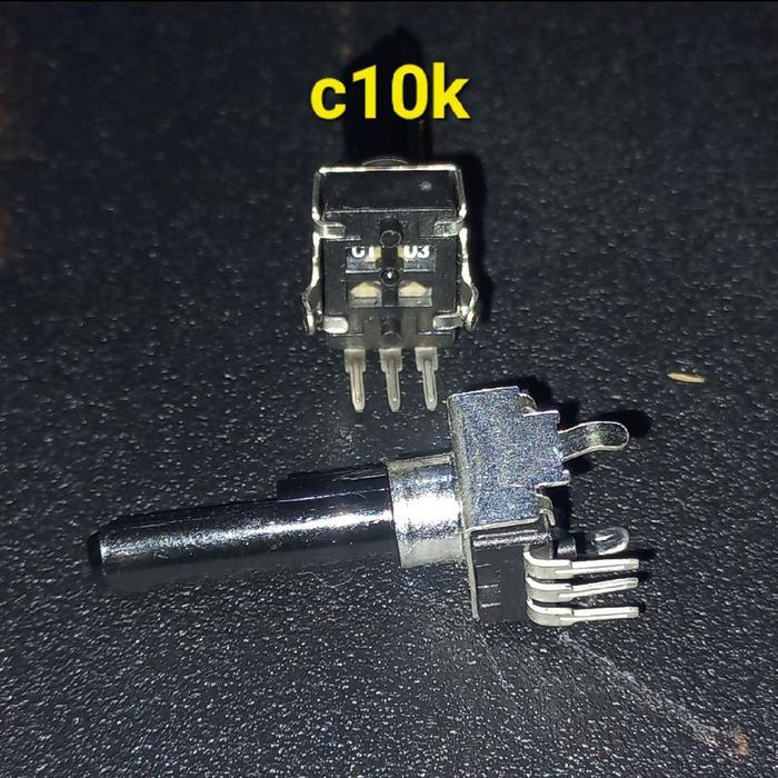 Potentiometer ประเภท C มิกเซอร์เพิ่ม mono Bending ขา C10k C 10k C103 103 3pin 3 pin 3p 1