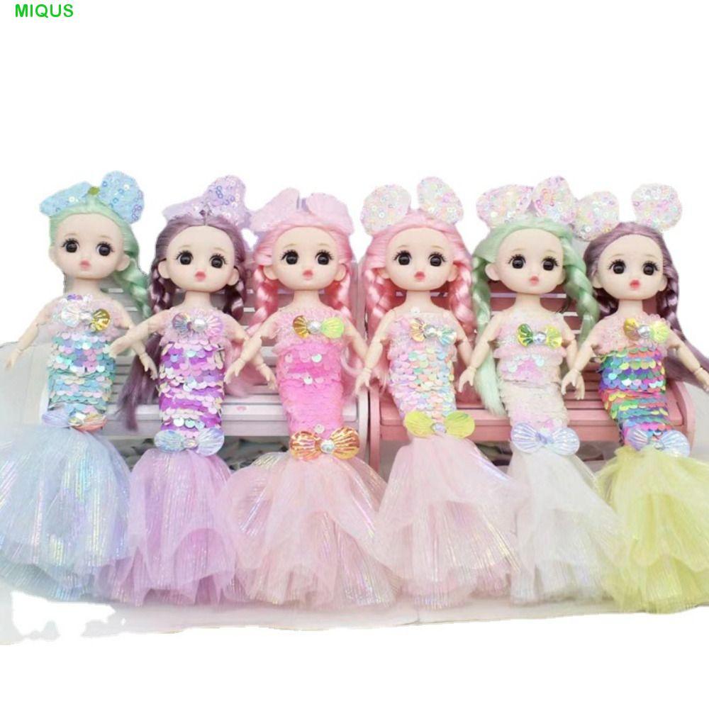 MIQUS Bjd ตุ๊กตานางเงือกของเล่น, BJD Mermaid Joint Movable Bjd เจ้าหญิง Mermaid ตุ๊กตา, ตุ๊กตาคอสเพล