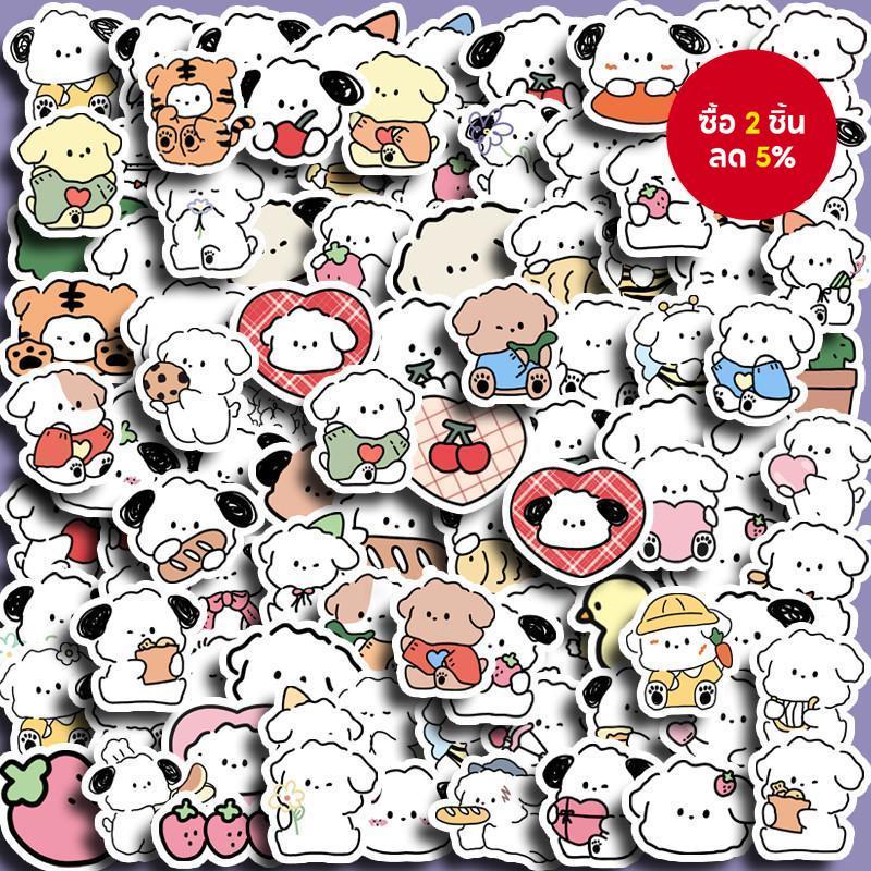 ลูกสุนัขเกาหลีสติกเกอร์ 100 ชิ้นน่ารัก Diy คอมพิวเตอร์ Washi Scrapbooking สติกเกอร์เครื่องเขียนศิลปะหัตถกรรมเครื่องเขียน