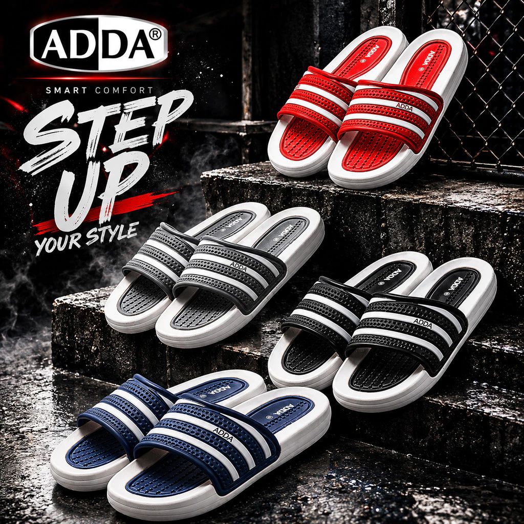ADDA 31T15-M4 รองเท้าแตะนุ่ม เบา กันน้ำ รองเท้าแตะลำลอง ใส่ได้ทั้งครอบครัว พ่อแม่ลูก(ของเเท้)
