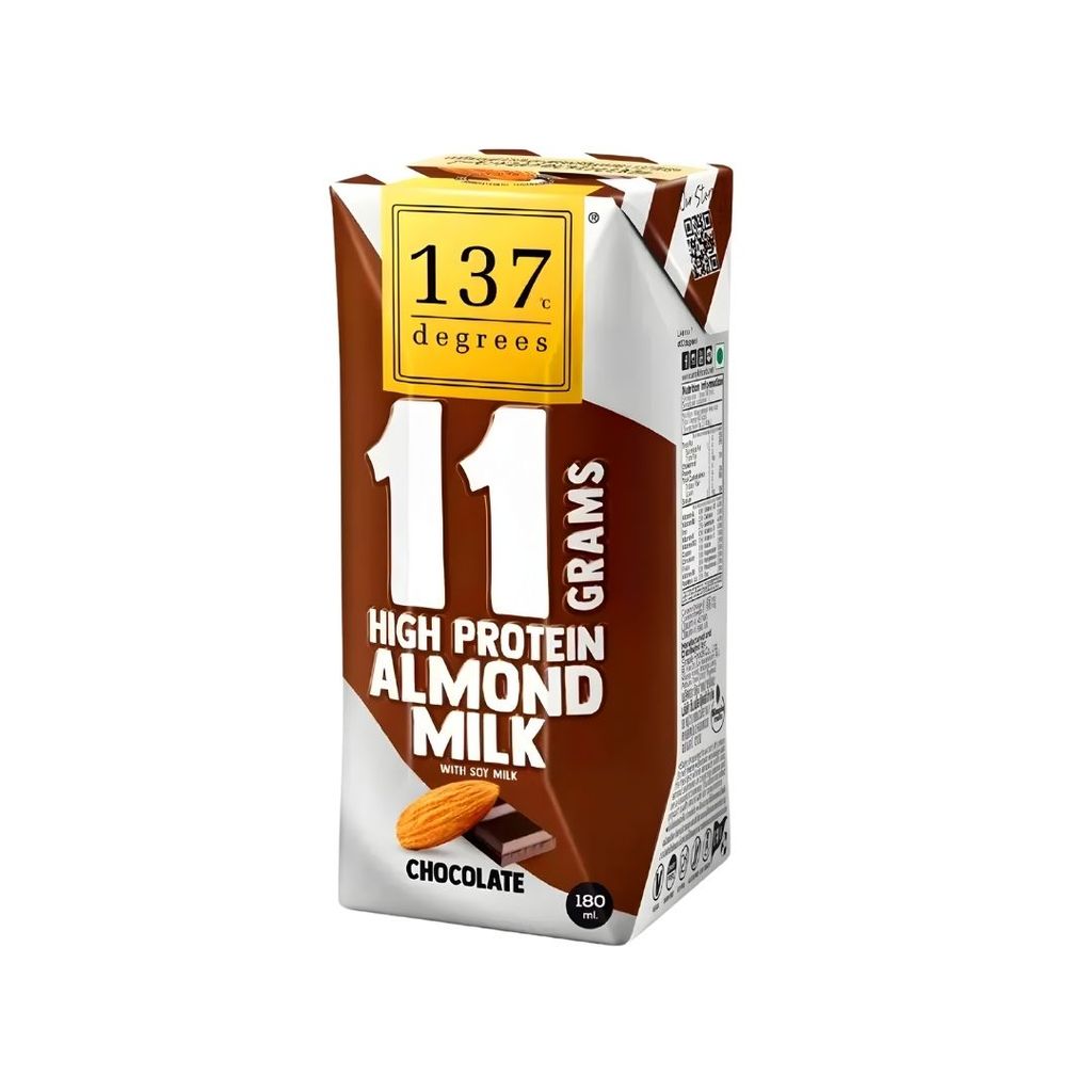 137ดีกรี นมอัลมอนด์โปรตีนสูง11กรัมสูตรช็อกโกแลต 137 11 H-Protein Chocolate 180ml. Pack3