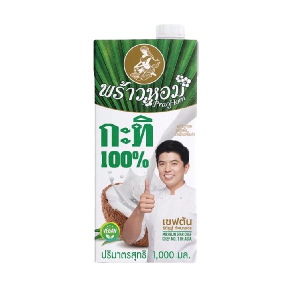 พร้าวหอม กะทิยูเอชที Praohom Coconut Milk 1ltr.