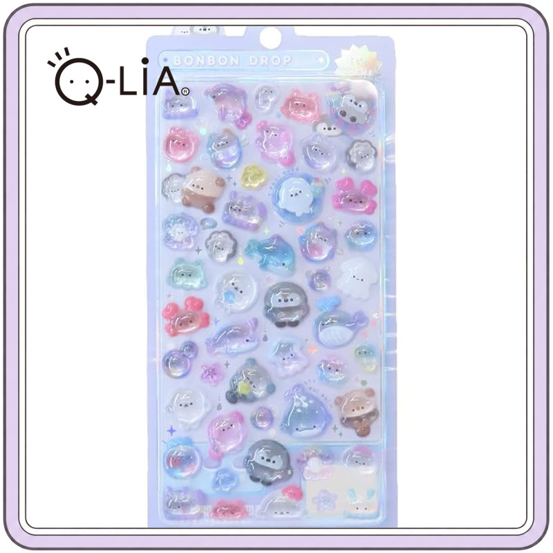 Q-Lia Bonbon Drop Stickers — Floating Bonbons