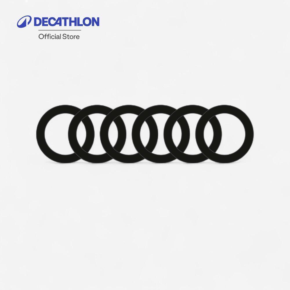 Decathlon Hair Bands X 6 ที่รัดผม 6 เส้น - Black