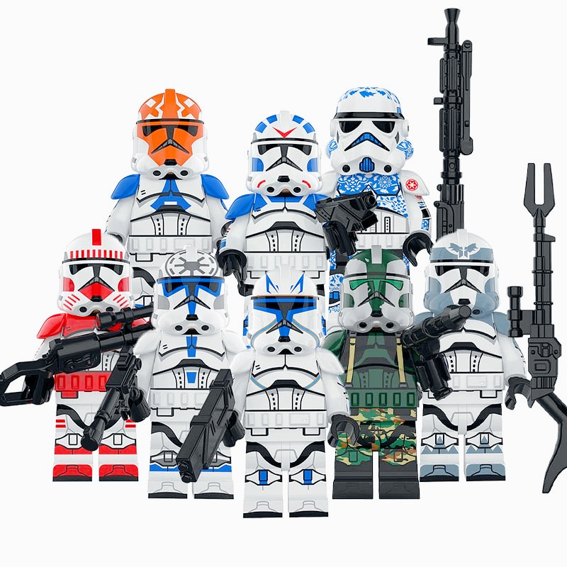 ในสต็อก Stars War Clonetroopers เด็กบล็อกของเล่น KT1042