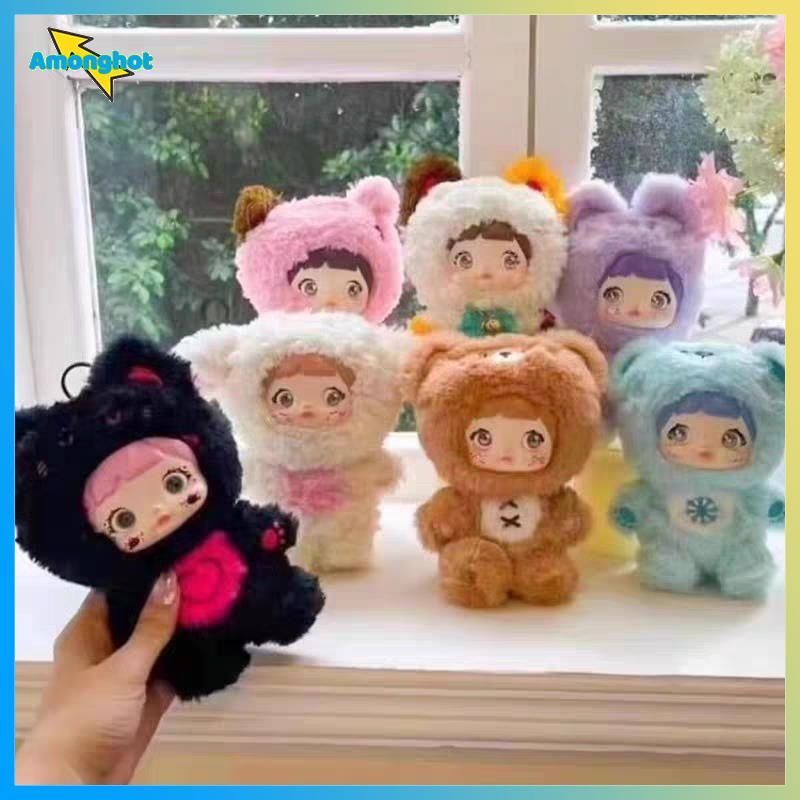 Amonghot> NOMMI Loveliness Never Ends Plush Blind Box Figures Mystery Box ของเล่นใหม่
