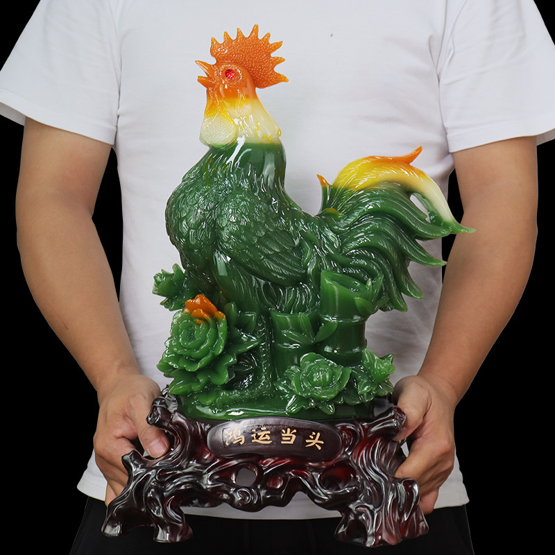 Lucky Golden Rooster เครื่องประดับ Rooster Zodiac Rooster ตกแต่งบ้านที่ทันสมัยห้องนั่งเล่นสํานักงานห