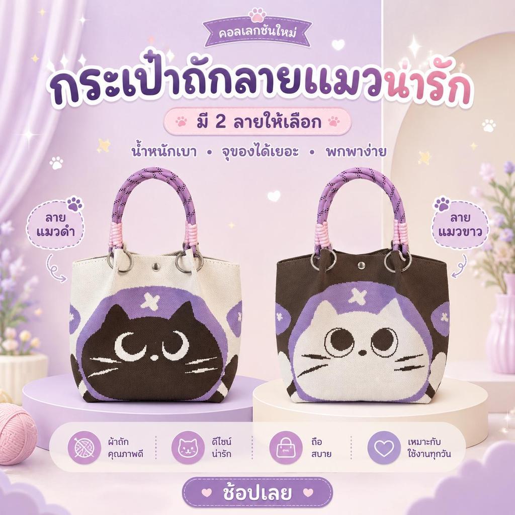 กระเป๋าถือพับแบบถัก ใช้สะดวก ที่พกพาได้ง่าย เหมาะสำหรับเดินทางไปทำงาน หรือออกไปข้างนอก มีความจุมาก ดูดี ระดับสูง
