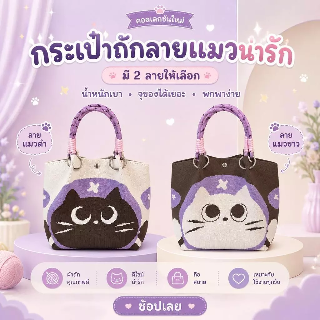 กระเป๋าถือพับแบบถัก ใช้สะดวก ที่พกพาได้ง่าย เหมาะสำหรับเดินทางไปทำงาน หรือออกไปข้างนอก มีความจุมาก ดูดี ระดับสูง