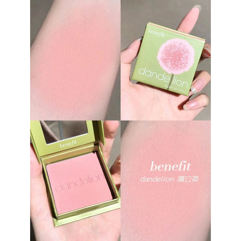 Benefit Benefit Benefit รูปแบบใหม่ Dandelion Blush Rouge แป้งฝุ่น Dandelion เพิ่มผิวที่ละเอียดอ่อน N