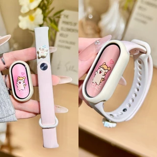 สายนาฬิกาแบบสปอร์ตสําหรับ Xiaomi Mi Band 10 9 8 NFC สายคล้องคอสร้อยข้อมือซิลิโคนกันน้ําอุปกรณ์เสริม