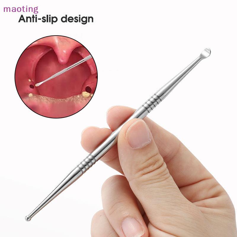 [เหมา] 1 ชิ้น Tonsil Stone Removal Ear Wax Remover เครื่องมือสแตนเลส Remover ปากทําความสะอาด Care เครื่องมือ Tonsil Stone Remover การดูแลสุขภาพ [MT]