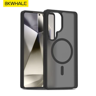 SAMSUNG BKWHALE Magnetic Matteเคสโทรศัพท์สําหรับSamsung Galaxy S26 S25 S24 S23 Ultra + S25FE S24FE S25 Edge S24 S23 FEกันกระแทกเคสโทรศัพท์