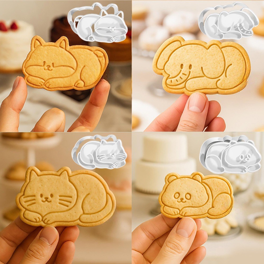 การ์ตูนคลานสัตว์คุกกี้เครื่องตัดกดบิสกิตแม่พิมพ์ DIY ครัวเบเกอรี่ Pastry Bakeware