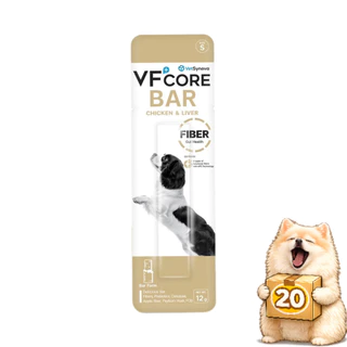 (ยกกล่อง 20 ซอง) VFcore BAR วีเอฟคอร์ บาร์ วิตามินบาร์สุนัข ขนมสุนัข สำหรับสุนัข ขนมหมา ขนาด 12g