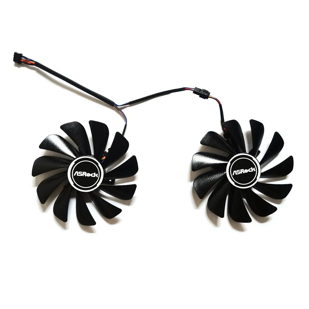 พัดลมระบายความร้อนใหม่ 95 มม.4pin FDC10U12S9-C CF1010U12S RX5700 GPU พัดลมสําหรับ ASRock Radeon RX 5